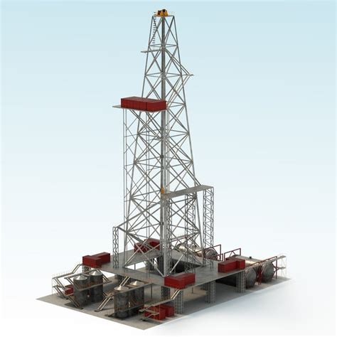 drilling rig 3d model