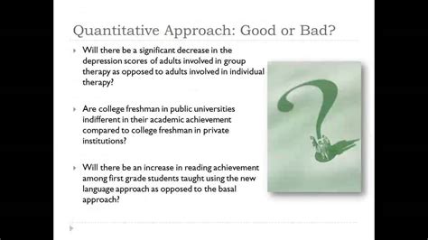 Developing a Quantitative Research Plan: Research Questions - YouTube