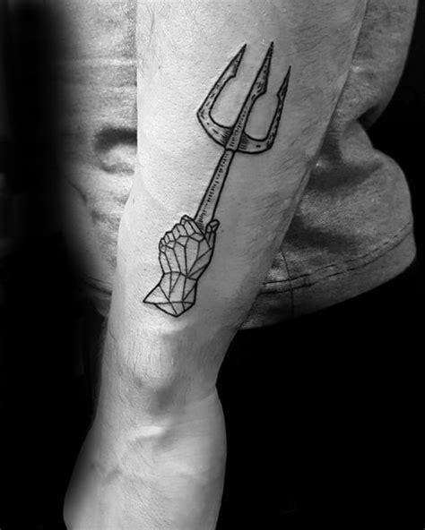 40 Trident Tattoo Designs For Men - Neptune Ink Ideas