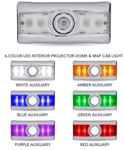 Peterbilt 378/379 6 Colors Interior Dome and Map Cab Light