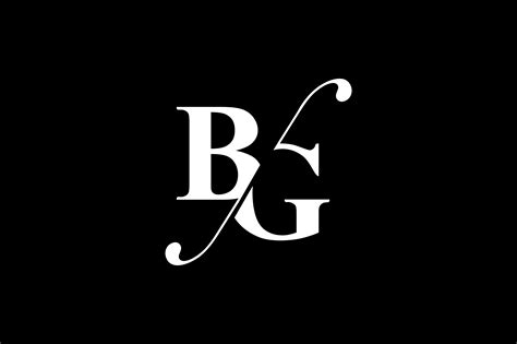 BG Monogram Logo Design By Vectorseller | TheHungryJPEG.com