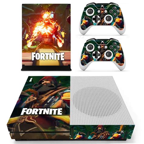 Fortnite decal skin sticker for Xbox One S console and controllers