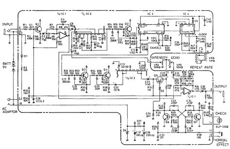 Boss DM-2 Delay Guitar Pedal Schematic Diagram