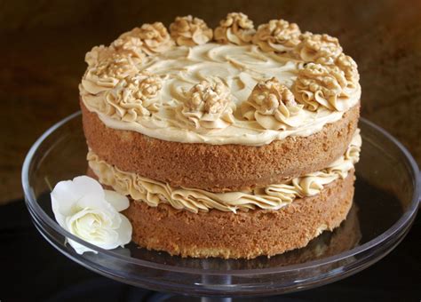 Coffee and Walnut Cake, a Classic British Cake for Afternoon Tea ...