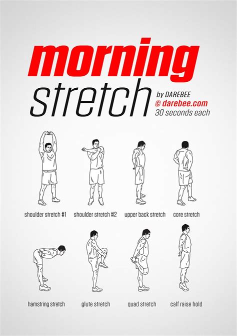 Morning Stretch Workout by DAREBEE #fitness #workout #darebee # ...