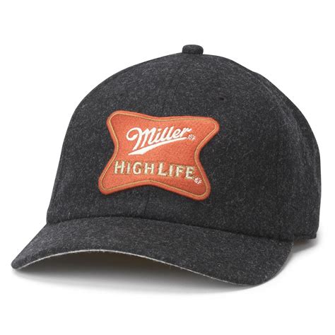 Miller High Life Logo Patch Rounded Bill Adjustable Hat