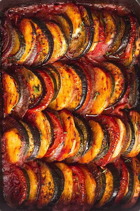 Briam (Traditional Greek Roasted Vegetables) - Little Sunny Kitchen