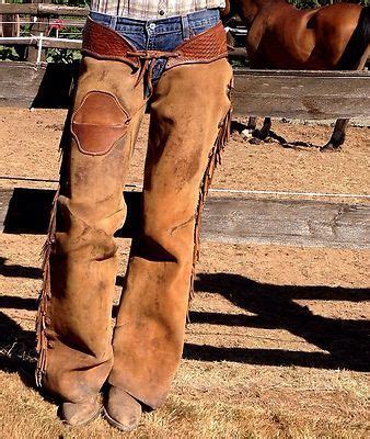 Cowboy Chaps | Vintage Working Cowboy Western Leather Chaps, Leggings ...