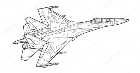 Aviones militares adultos para colorear página para libro y dibujo. Avión. Avión de guerra ...