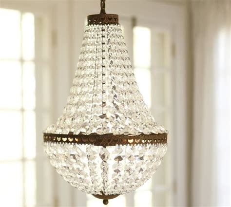 Mia Faceted-Crystal Chandelier | Pottery Barn