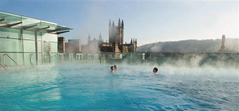 Thermae Bath Spa. The two pools are heated by Britain’s only natural thermal waters. The Romans ...