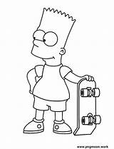 Bart Simpson coloring Pages – Artofit sketch template
