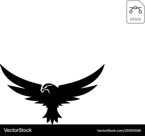 Flying eagle logo template and inspiration Vector Image