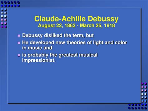 PPT - Debussy PowerPoint Presentation, free download - ID:1077336