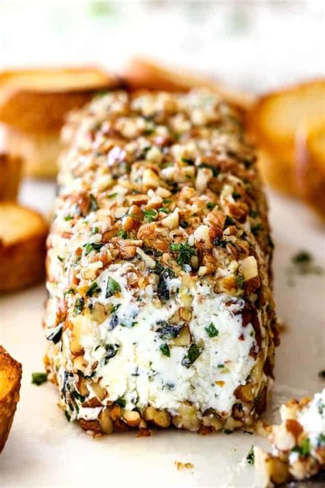 EASY Garlic Herb Cheese Log (step by step photos!)