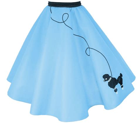 blue 50's poodle skirt - Clip Art Library