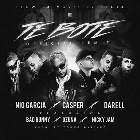 Casper, Nicky Jam, Ozuna, Bad Bunny, Nio García & Darell - Te Boté ...