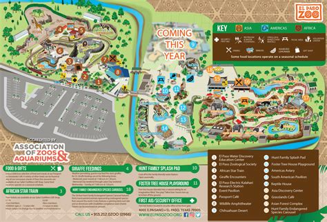 El Paso Zoo Map and Brochure (2018 - 2024) | ThemeParkBrochures.net