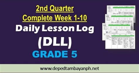 New! 2nd Quarter Daily Lesson Log (DLL) – GRADE 5, SY 2019-2020 - Deped Tambayan