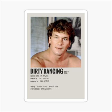 "Dirty Dancing (1987)" Sticker by MoviePolaroid | Redbubble