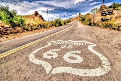 Route 66 Oatman Arizona Painting by Christopher Arndt