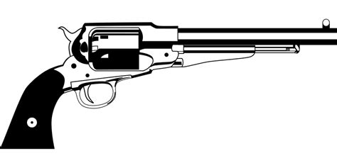 Revolver Remington Pistole Wilder · Kostenlose Vektorgrafik auf Pixabay