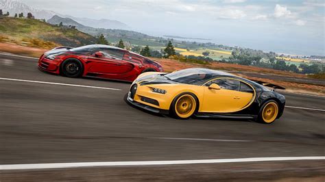 Video Game Forza Horizon 4 Forza Bugatti Chiron Digital Art by YoYo