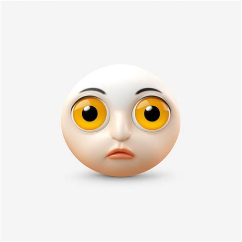 Premium AI Image | Face with CrossedOut Eyes emoji on white background high