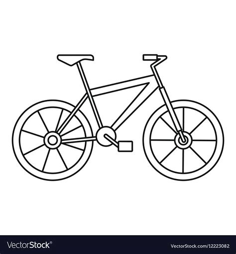 Bicycle icon. Outline illustration of bicycle vector icon for web. Download a Free Preview or ...