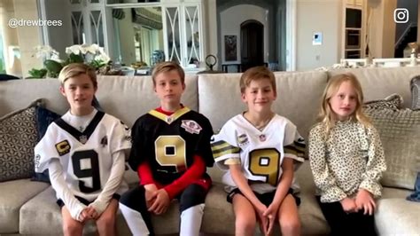 Drew Brees' kids announce dad's retirement through social media