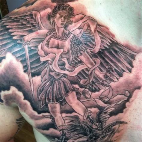 St Michael The Archangel Tattoo Chest