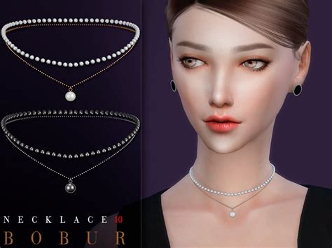 Necklace for female 4 colors HQ I hope you like it Found in TSR Category 'Sims 4 Female ...