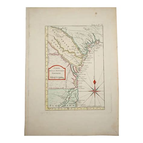 Original Antique Map of New Georgia, (Usa),c. 1764 – ANTONIO RAIMO GALLERY