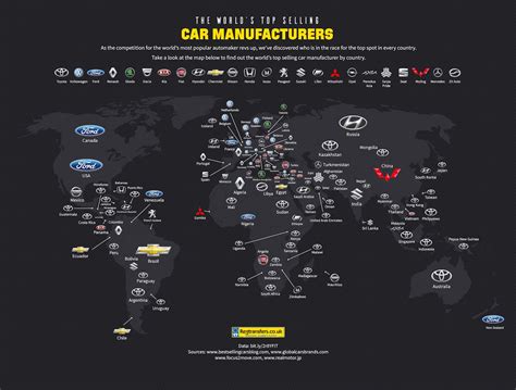 This Map Shows the Most Popular Car Brand in Every Country | Inverse