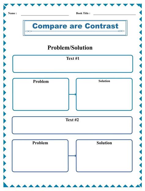 Problem and Solution Graphic Organizer PDF Main Idea Graphic Organizer, Graphic Organizers ...