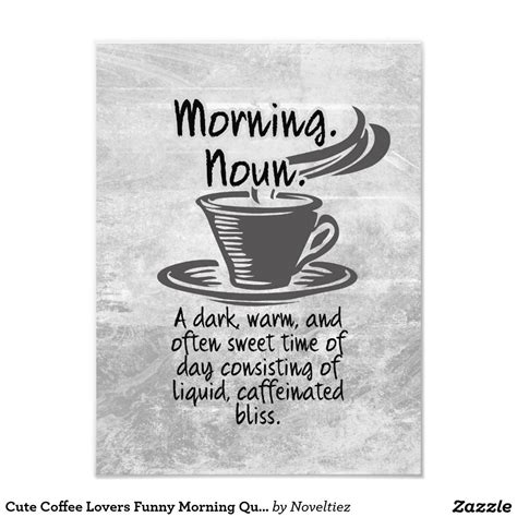 Cute Coffee Lovers Funny Morning Quote Photo Print Coffee Lover Humor, Coffee Jokes, Coffee ...