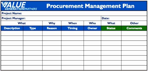 Procurement Schedule Template Excel – printable schedule template