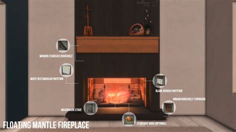 Modern Floating Mantle Fireplace