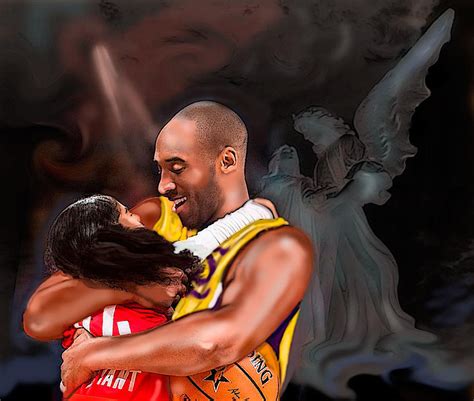 Tribute to Kobe and Gigi Digital Art by Wendee