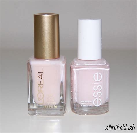 Dupe: Essie Ballet Slippers VS. L’Oreal How Romantic Nail Polish