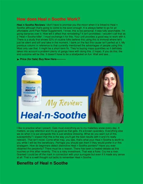 PPT - Heal n Soothe 100% Effective Pain Relief Formula PowerPoint Presentation - ID:11411351