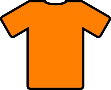 Orange Tshirt Clip Art at Clker.com - vector clip art online, royalty free & public domain