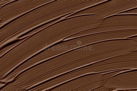 Chocolate Brown Color. Abstract Art Background With Brush Strokes. Monochrome Color Texture ...