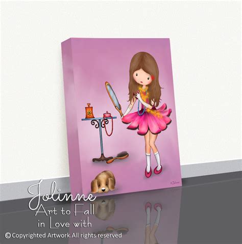 Wall Décor for Pink Girl Room11x14 Canvas Pink Girl - Etsy