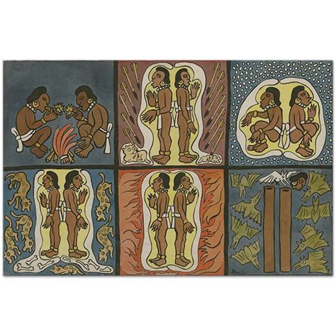 Trials of the hero, Twins by Diego Rivera as Art Print | CANVASTAR