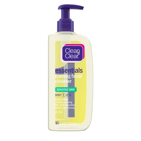 Clean & Clear Essentials Foaming Face Wash for Sensitive Skin 8 fl. oz ...