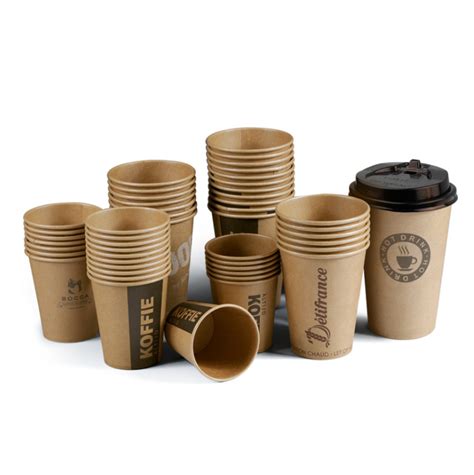 Custom Logo Takeaway Insulated Disposable To Go Hot Coffee Paper Cups