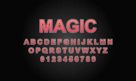 magic font alphabet 4496723 Vector Art at Vecteezy