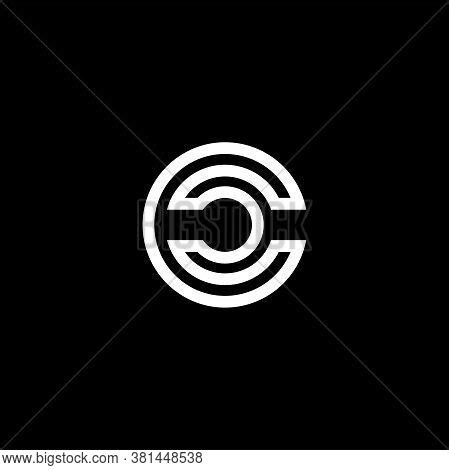 Initial Cc Letter Vector & Photo (Free Trial) | Bigstock