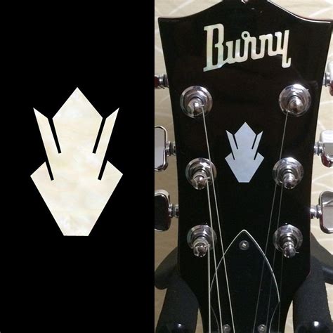 Gibson Style guitar headstock sticker - 3.95$ | Mops theme, 2pcs set, Guitar